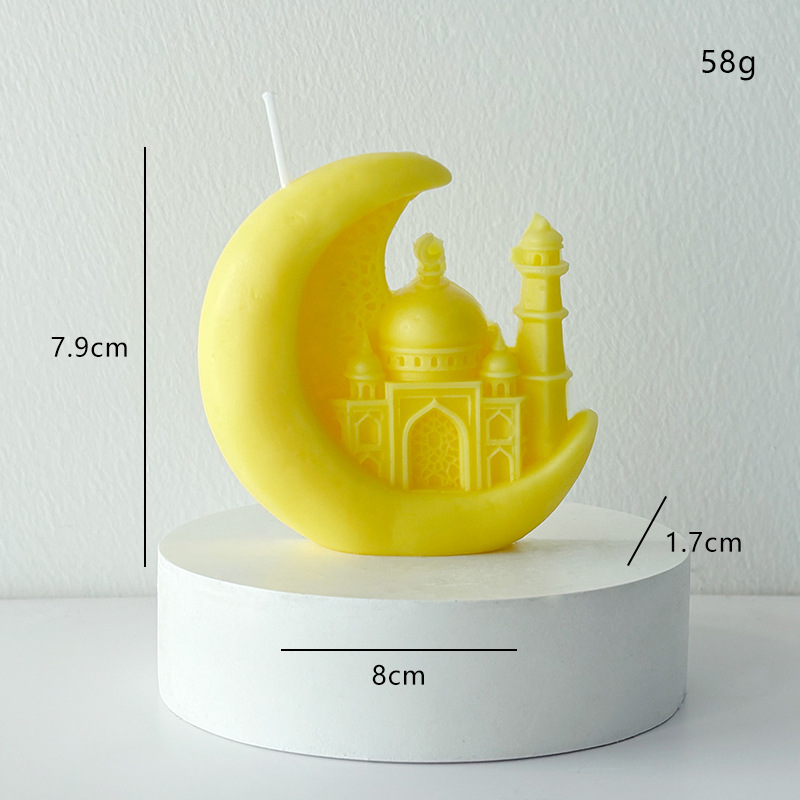 Ramadan Crescent Moon Scented Candle