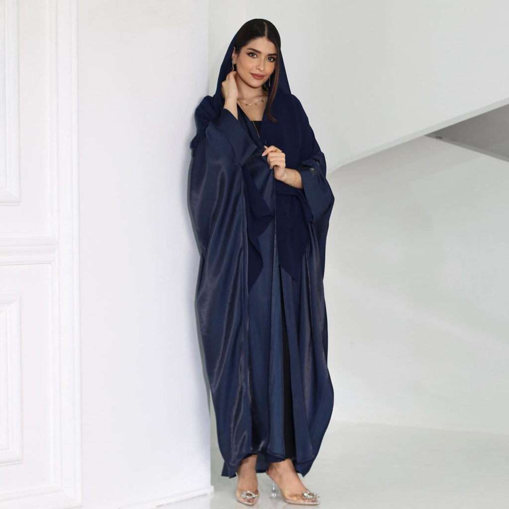 Sparkling Silk Bat Sleeves Abaya