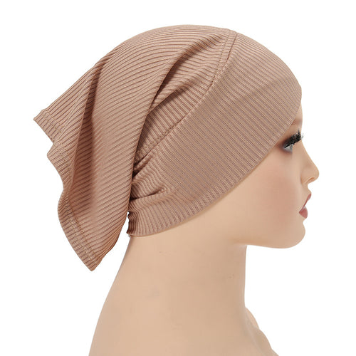 Threaded Cotton Forehead Cross Hijab