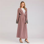 Rhinestones Embroidered Cardigan Dress