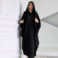 Sparkling Silk Bat Sleeves Abaya
