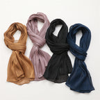 حجاب محبوك من القطن الصلب المطوي