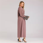 Rhinestones Embroidered Cardigan Dress