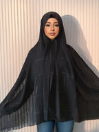 Imitation Cotton & Linen Color Woven Plaid Hijab