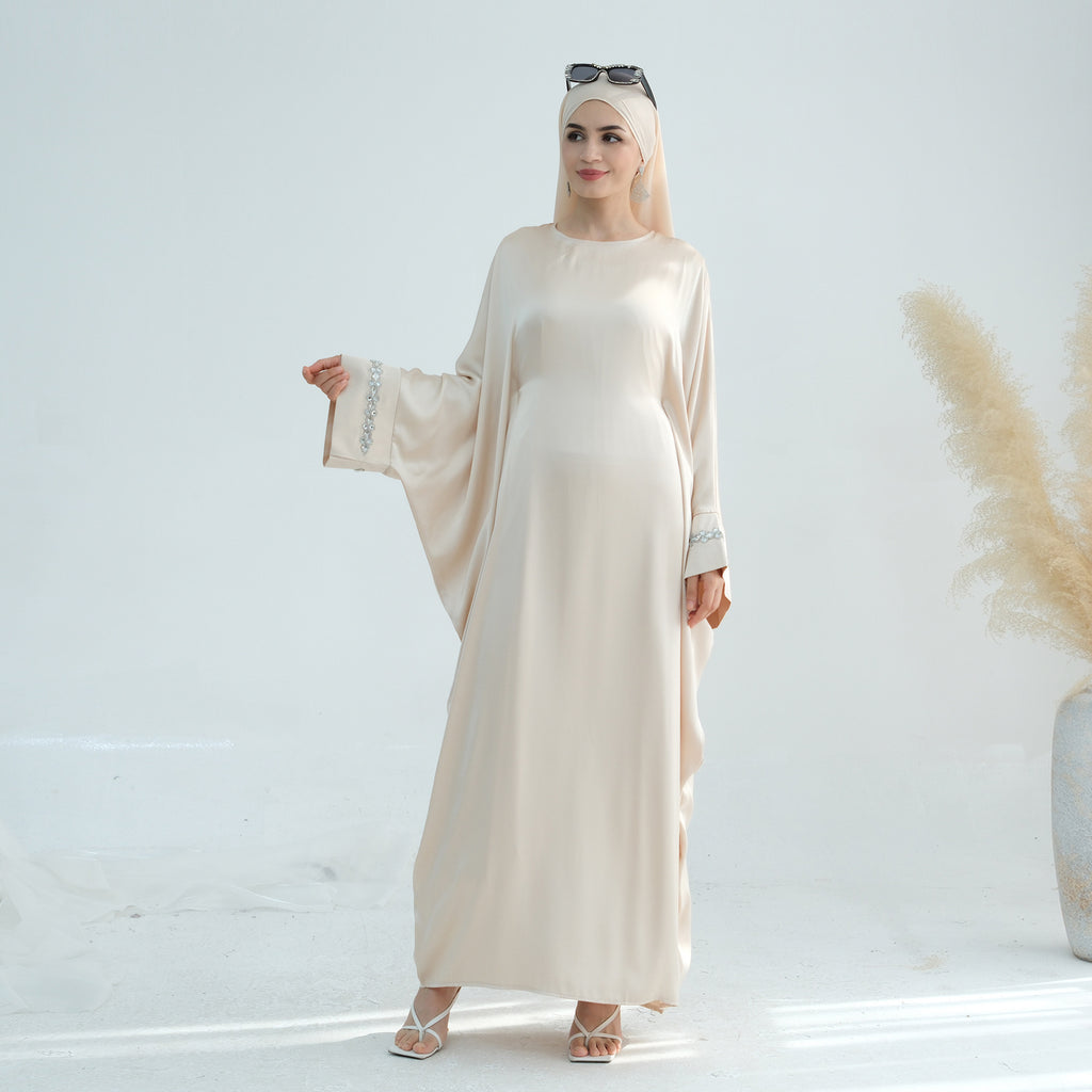 Rhinestone Satin Dress