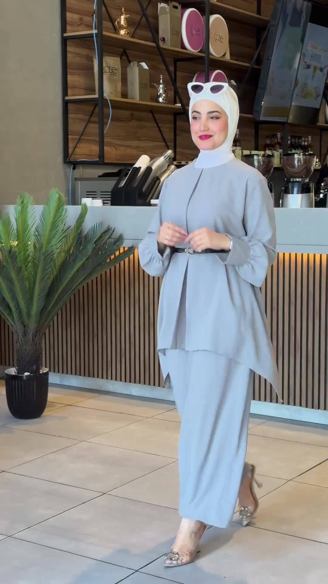 Two Piece Waist Cinching Leisure Set