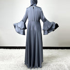 Elegant Modest Ruffled Abayas with Hijab