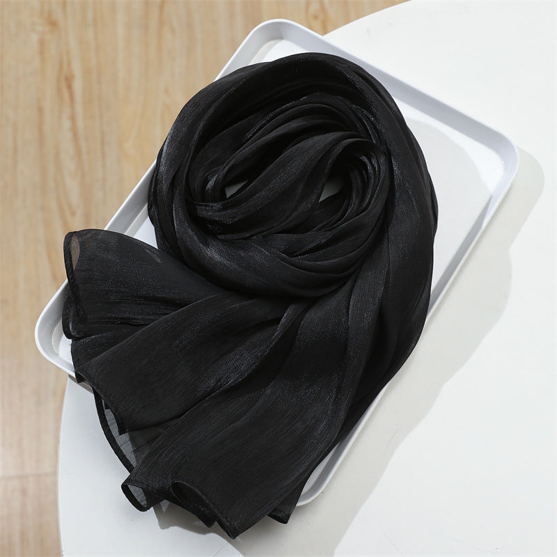 حجاب محبوك من القطن الصلب المطوي