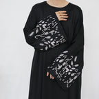 Embroidery Long Sleeved Dress Kaftan