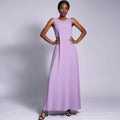 Double Layered Chiffon Sleeveless Dress