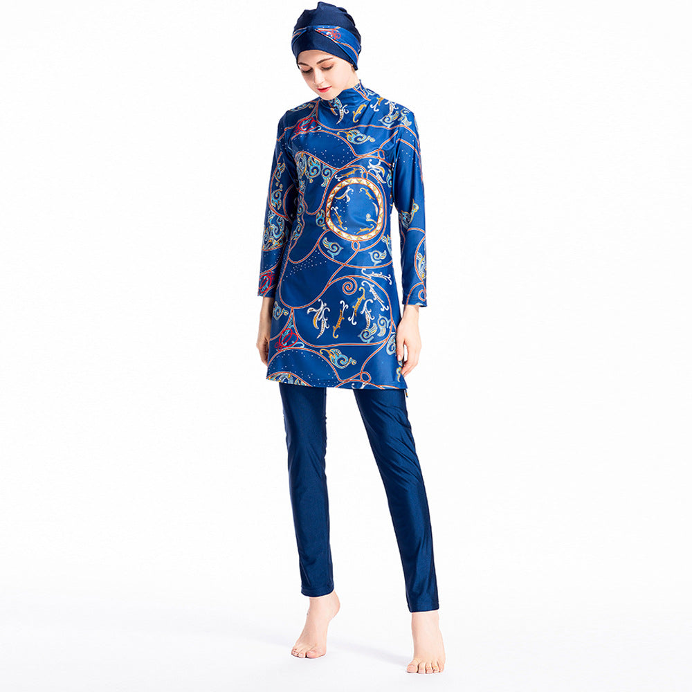 Print Fashion 3PCS Swimwear Burkini