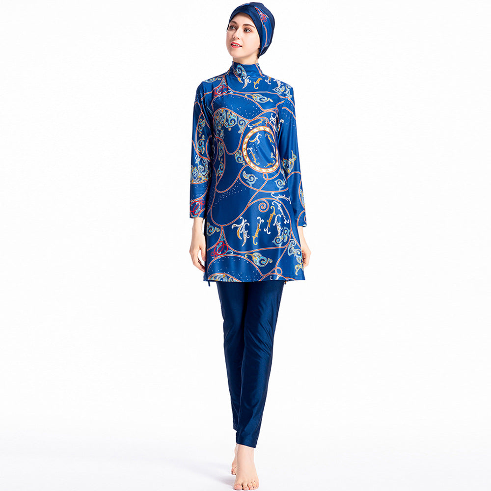 Print Fashion 3PCS Swimwear Burkini