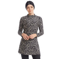 Trendy Muslim Long Sleeve Printed Swimsuit