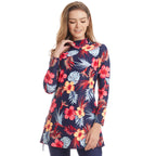 Floral Print Long Sleeve Swimsuit