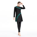 Solid Color 3PCS Sports Swimwear Burkini