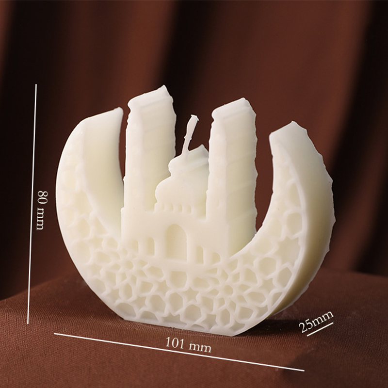 Moon Star Castle Candle for Ramadan Decor