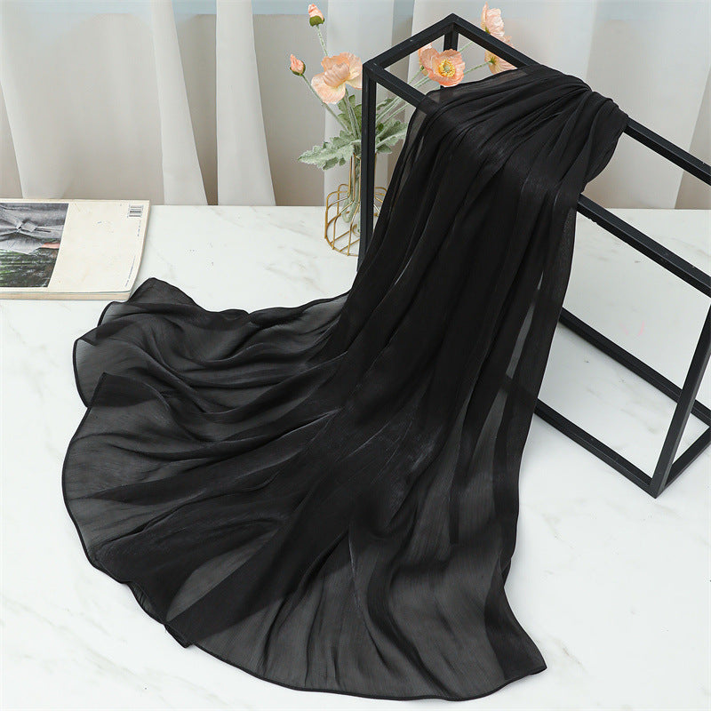 حجاب محبوك من القطن الصلب المطوي