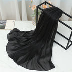 حجاب محبوك من القطن الصلب المطوي