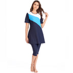 Muslim Clothing Tricolor Skirt Swimsuit