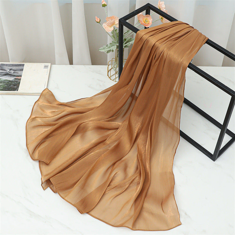 حجاب محبوك من القطن الصلب المطوي