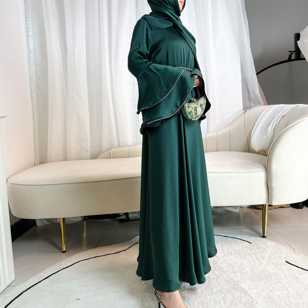 Elegant Modest Ruffled Abayas with Hijab