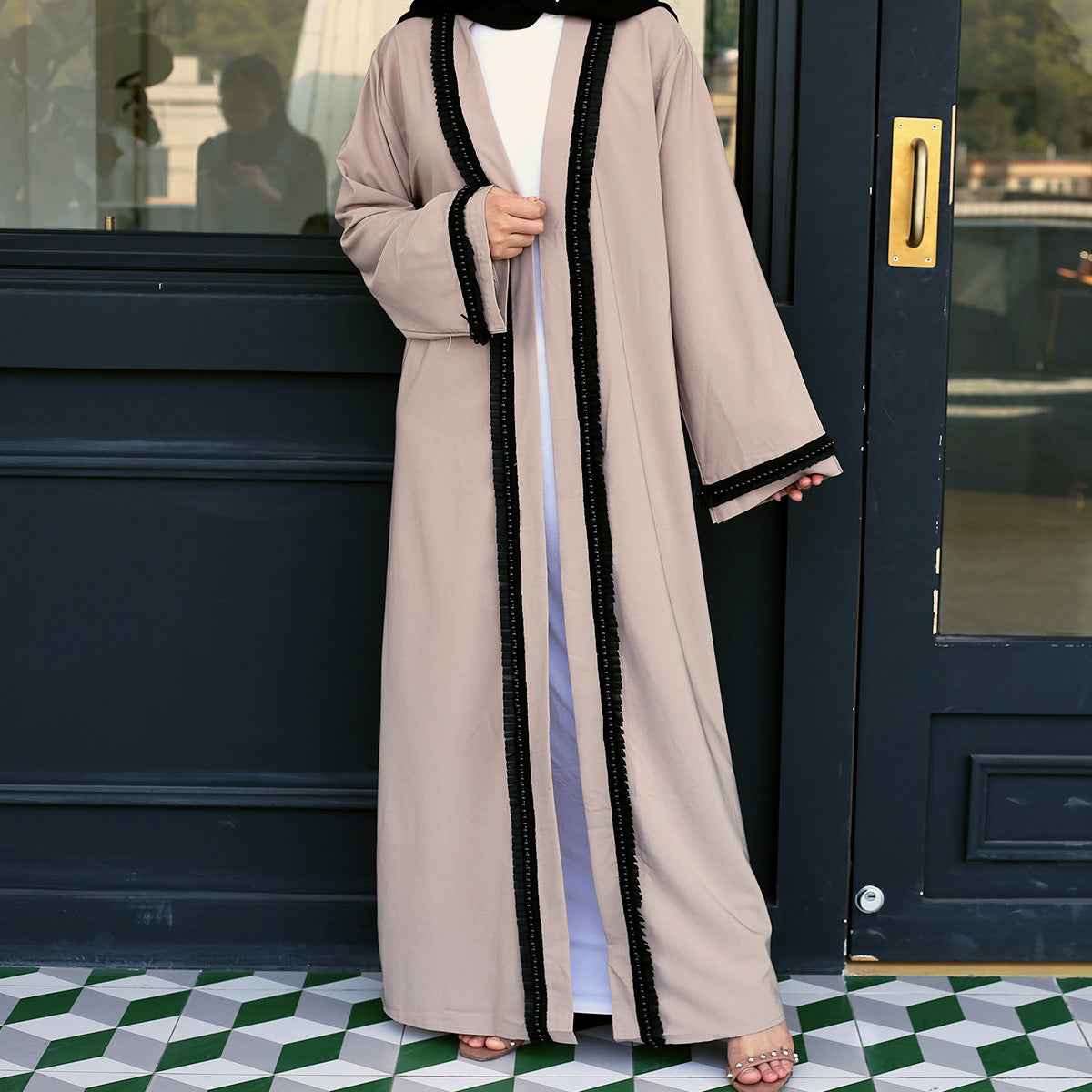 Elegant Cardigan Robe Abayas