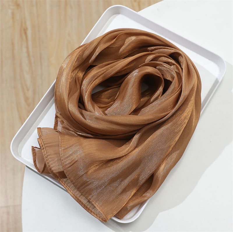 حجاب محبوك من القطن الصلب المطوي