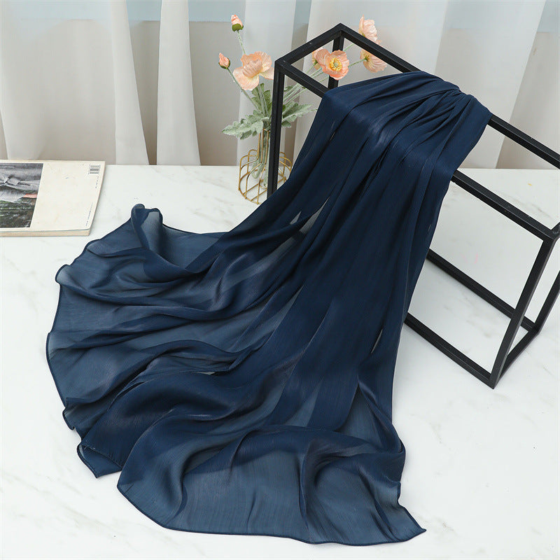 حجاب محبوك من القطن الصلب المطوي