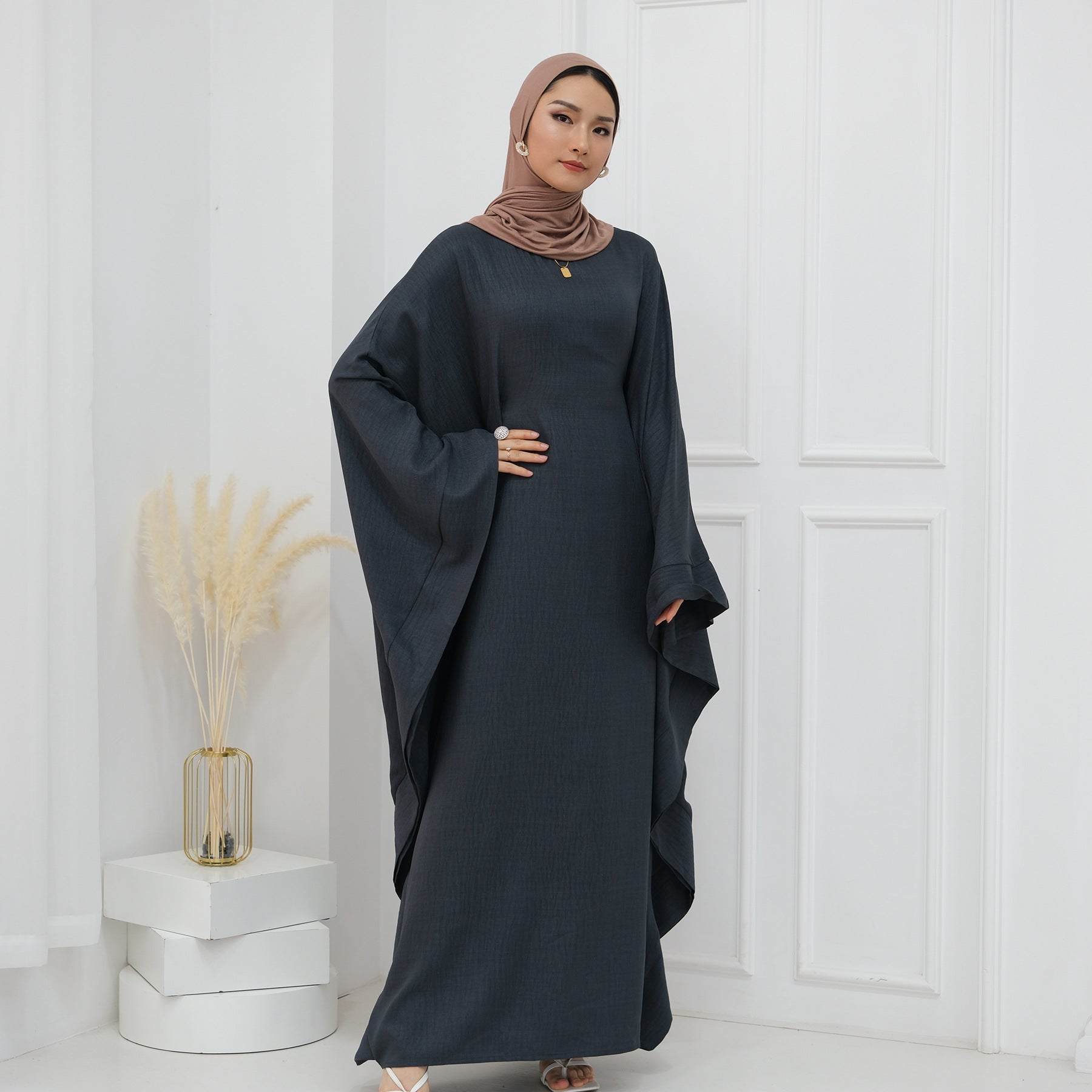 Waist Up Butterfly Abaya Dress
