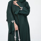 Fashion Jacquard Bow Dress with Hijab