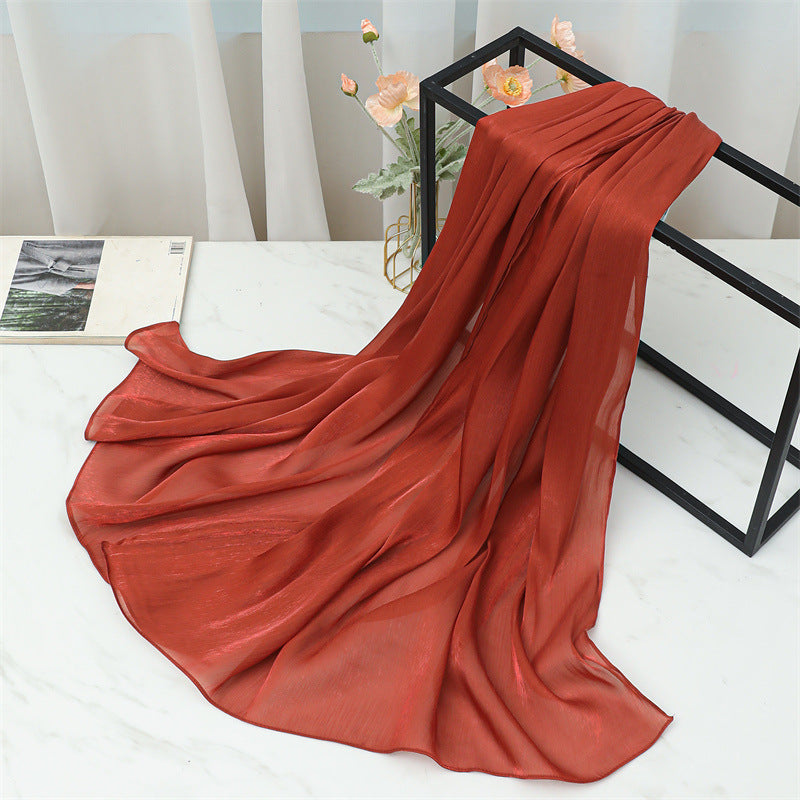 حجاب محبوك من القطن الصلب المطوي