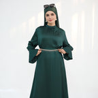 Elegant Satin with Chain Dress