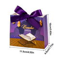 Ramadan Bow Gift Box 10 Pcs Purple