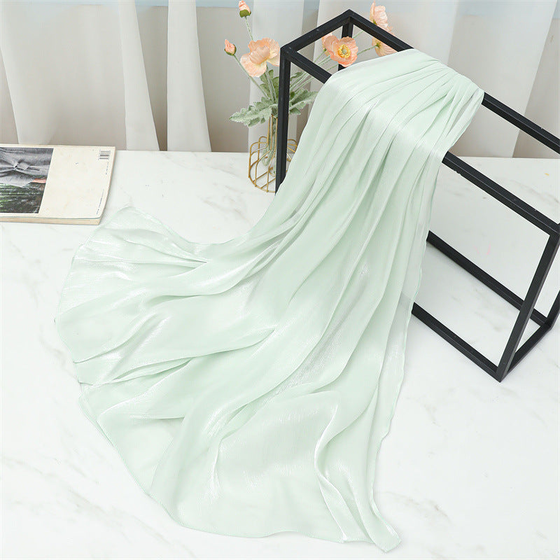 حجاب محبوك من القطن الصلب المطوي