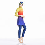 Colorful Patterns 3PCS Swimwear Burkini
