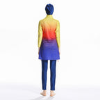 Colorful Patterns 3PCS Swimwear Burkini