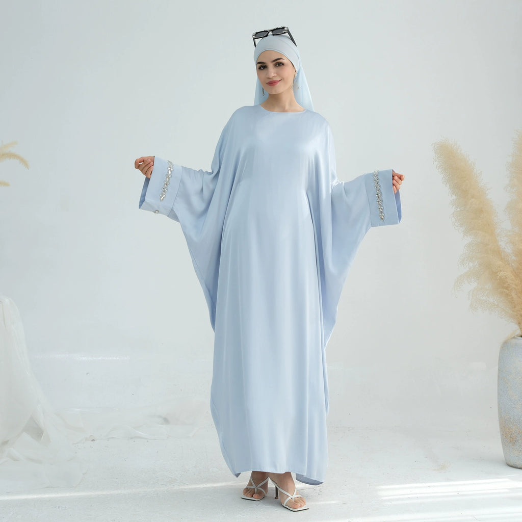 Rhinestone Satin Dress