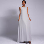 Double Layered Chiffon Sleeveless Dress