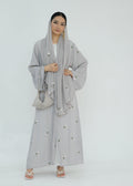 Floral Embroidery Abayas with Hijab