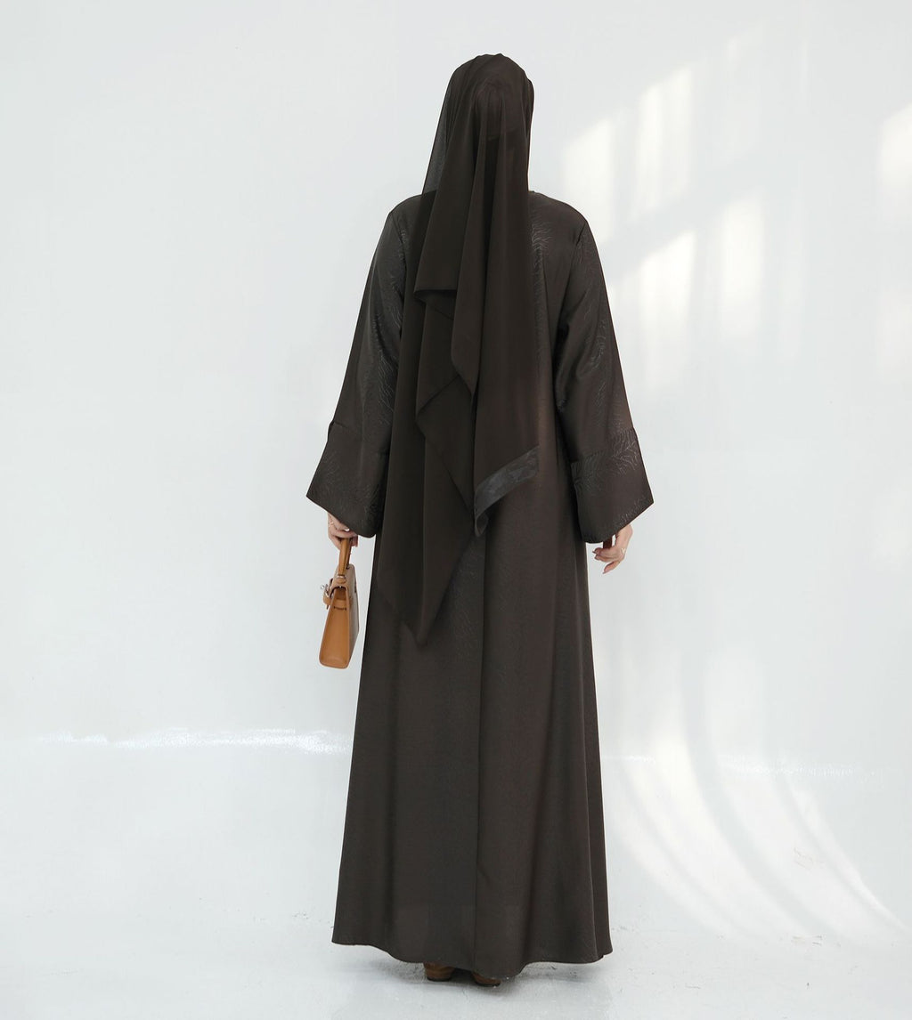 Fashion Jacquard Bow Dress with Hijab