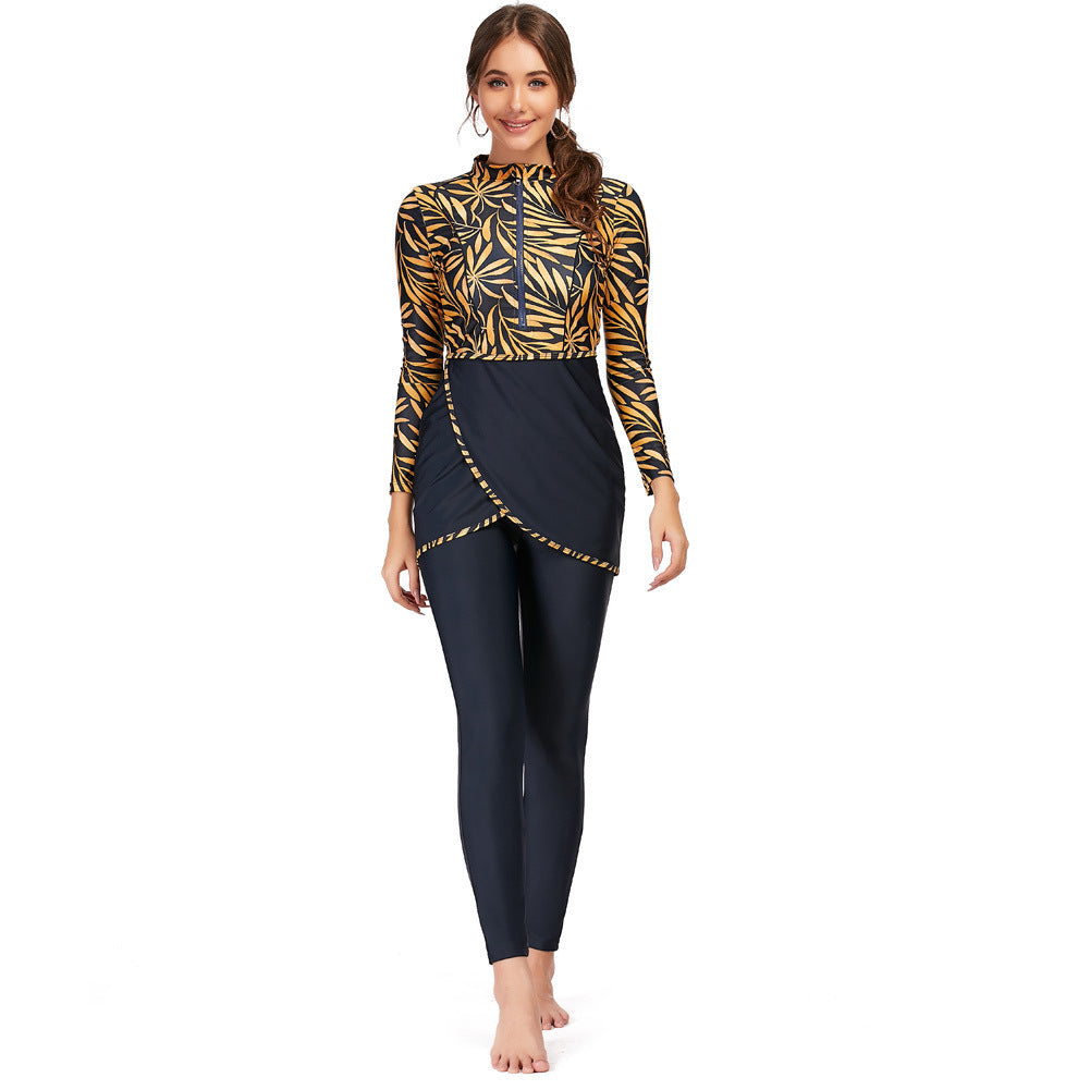 Muslim Long Sleeve 3-Piece Swimsuit Set