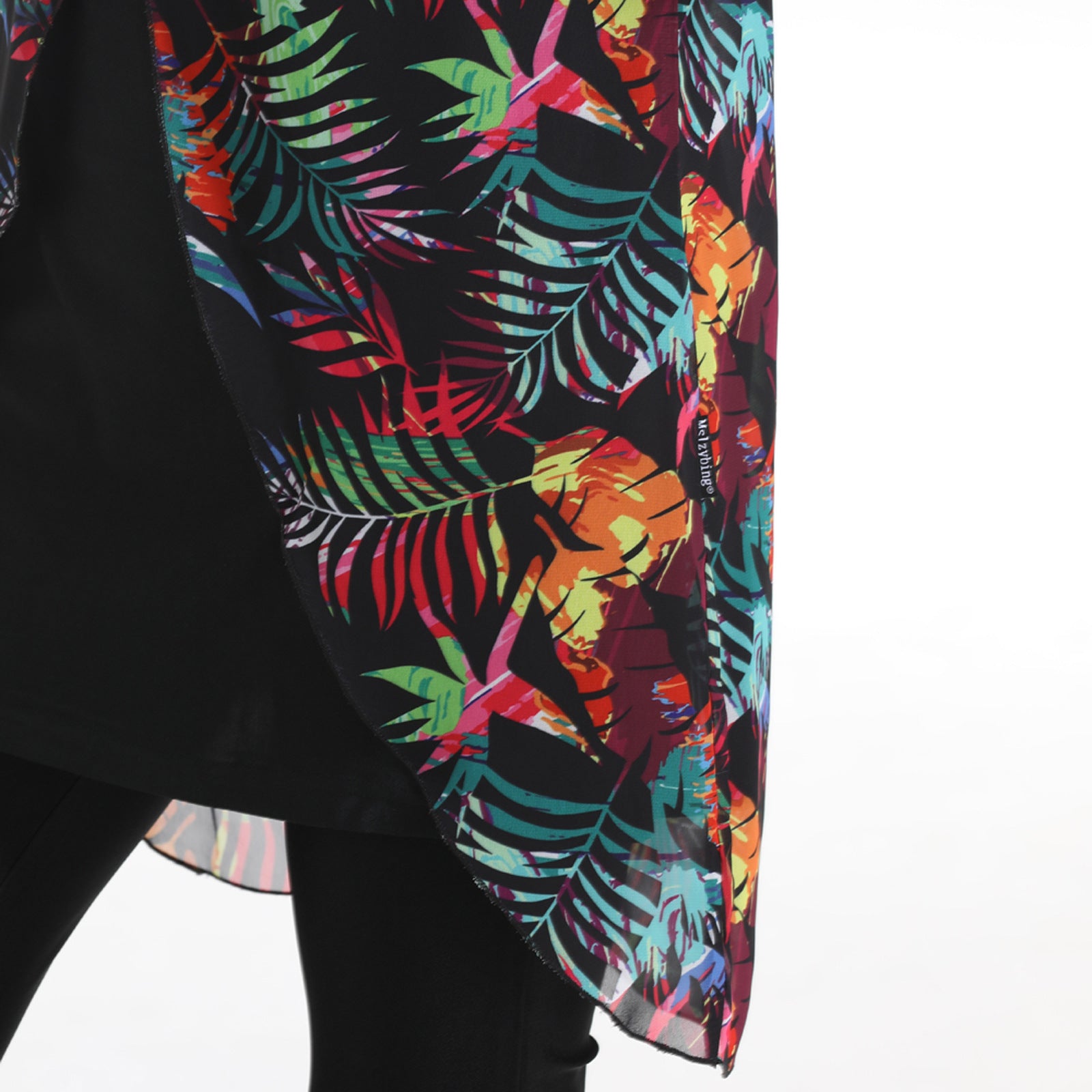 Colorful Broken Flowers 3PCS Sports Swimwear Burkini