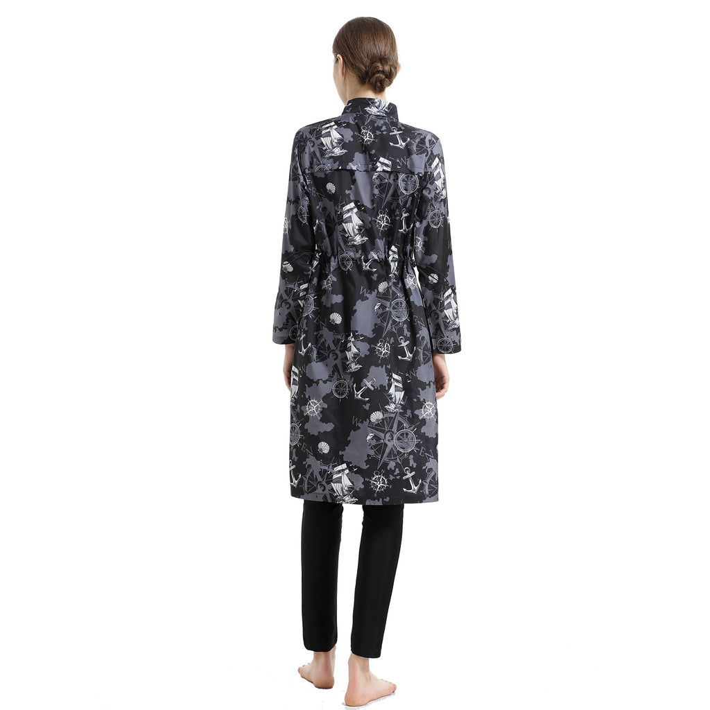 Print 3PCS Swimwear Burkini