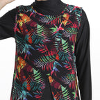 Colorful Broken Flowers 3PCS Sports Swimwear Burkini