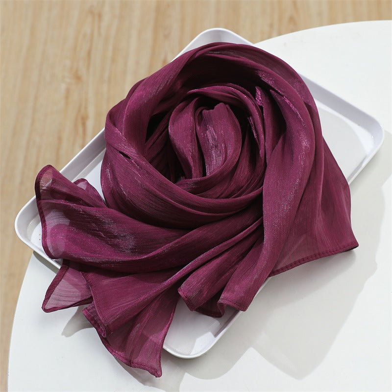 حجاب محبوك من القطن الصلب المطوي