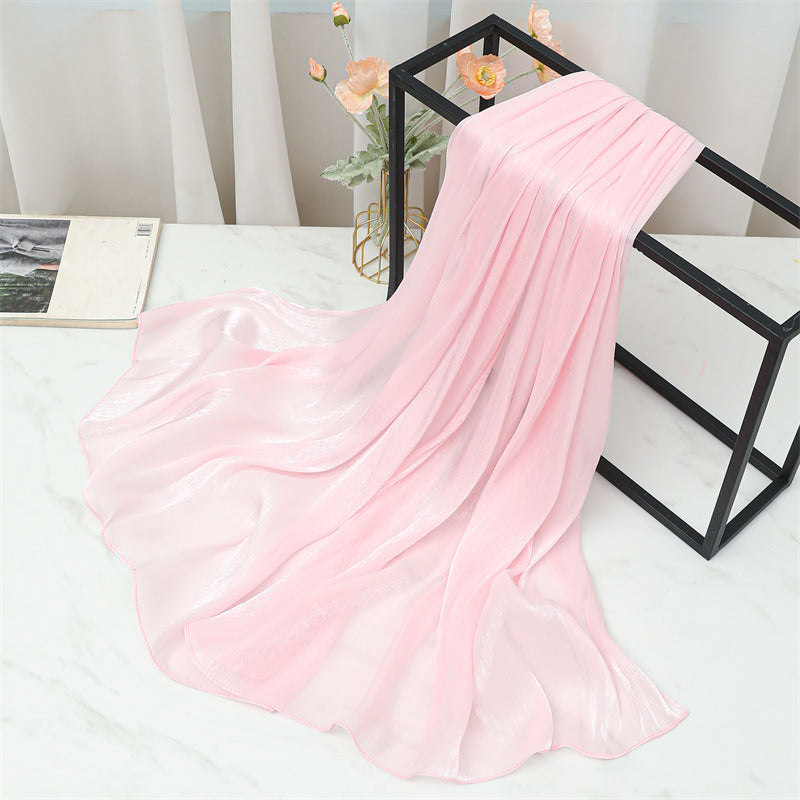 حجاب محبوك من القطن الصلب المطوي