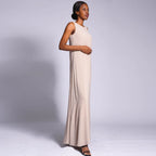 Double Layered Chiffon Sleeveless Dress