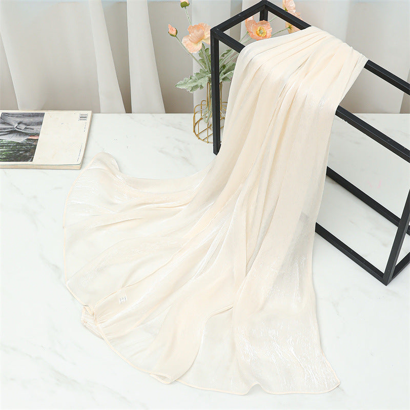 حجاب محبوك من القطن الصلب المطوي