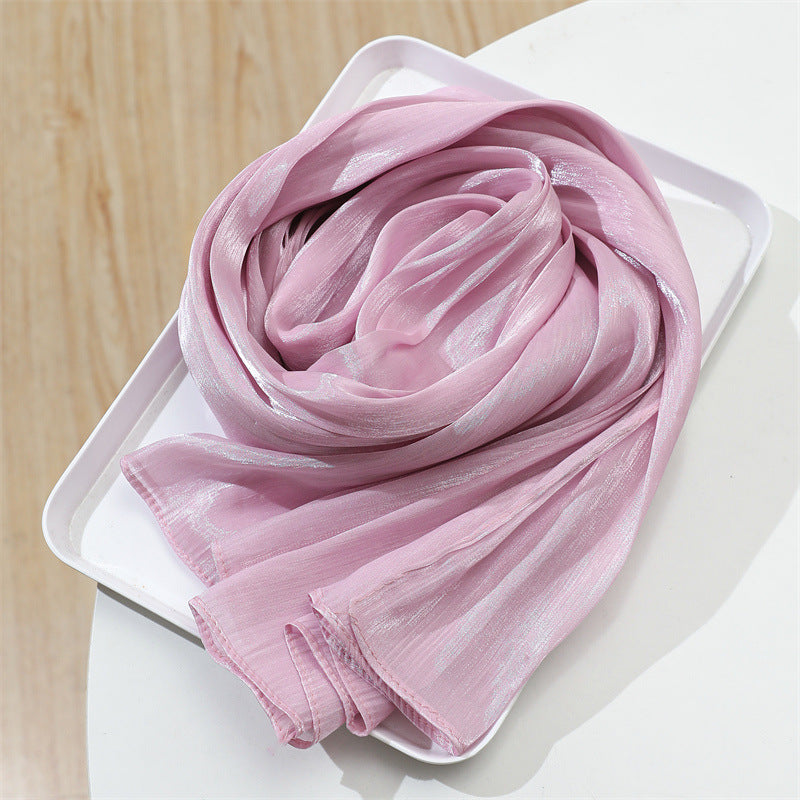 حجاب محبوك من القطن الصلب المطوي