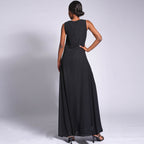 Double Layered Chiffon Sleeveless Dress